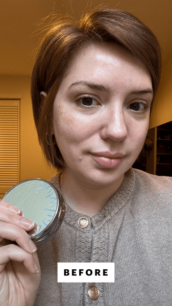 Silva before applying the Sulwhasoo UV Wise OntheGo Sun Cushion